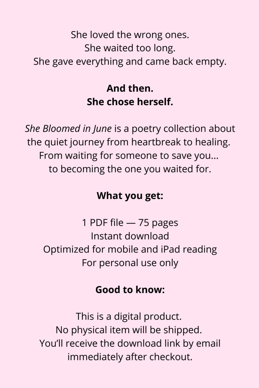 She Bloomed In June • Instant download